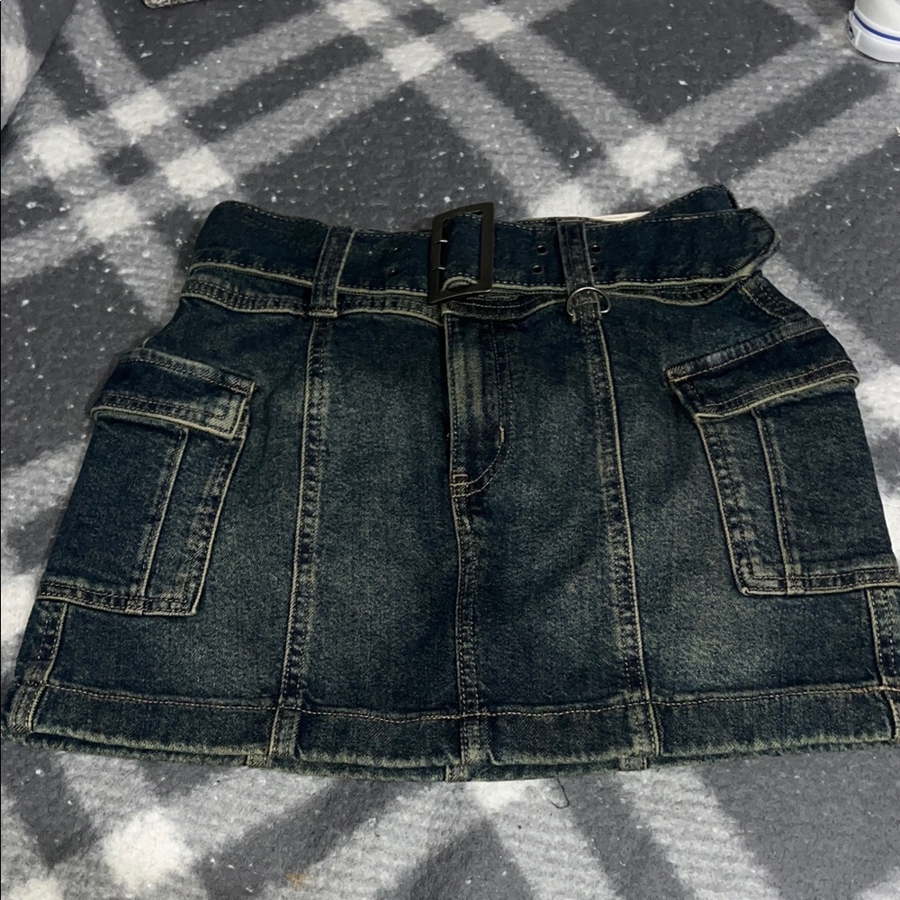 SO Dark Blue Denim Skirt